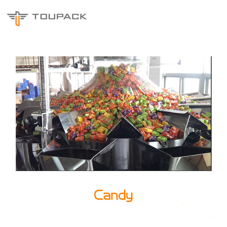 Alle in einem 10 Haupt-1.6L 60pc/Min Snack Food Packaging Machine für Bean