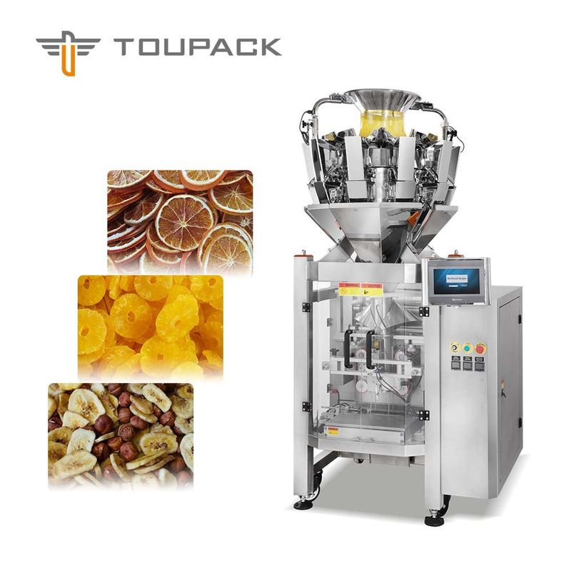 Getrocknetes Zitronen-Frucht-Obstkonserven-Multi-köpfiges Dreh- Vakuum- Hochgeschwindigkeits-Premade-Taschen-Verpackungs-Wäger-Förderband