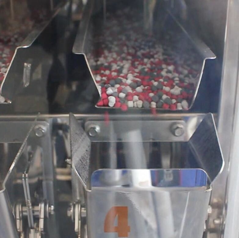 Verpackungsmaschine 80 P/M 0.8KW 200g 4 Haupt-lineare Wäger-0.5L