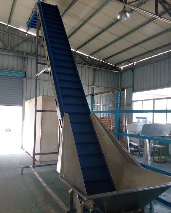 Schrägförderer 1.1KW, den S Aufzugs-Edelstahl 200L formen, schloss Trichter an