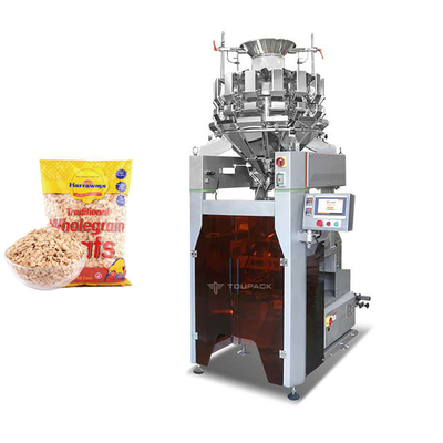 Erschütterungs-Schüssel-vertikales versiegelndes Maschinen-Quinoa-Hafermehl in den Taschen, die Verpackmaschine wiegen
