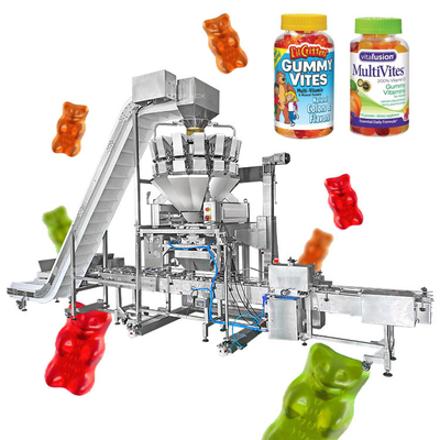 Automatischer Bärn-gummiartige Süßigkeits-Füllmaschine-Sugar Lump Counting And Fillings-Maschine