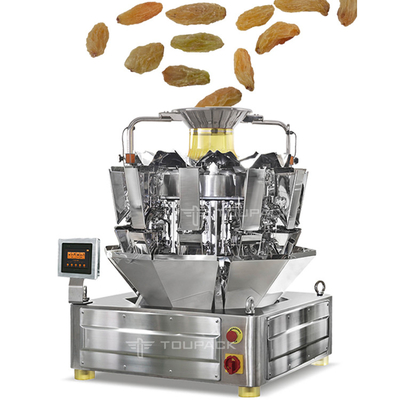 Z-Aufzugs-Förderer-volle automatische wiegende Verpackungsmaschine für Jahreszeit Bean Raisin Peanut Snacks Rice