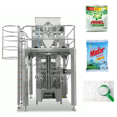 Waschpulverbeutel Verpackungsmaschine Mehrköpfige Wäge Waschmittel Pulverbeutelfüllmaschine