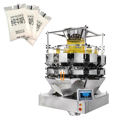 5L Mehrköpfige Waage Verpackungsmaschine Automatisches vertikal gepacktes Milchgewichtesystem