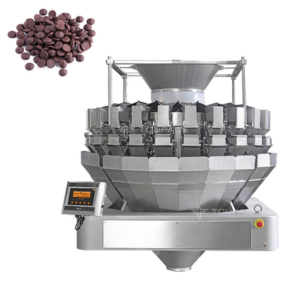 Automatische vertikale Mehrköpfige Waage, die Schokoladen-Kaffeebohnen verpackt
