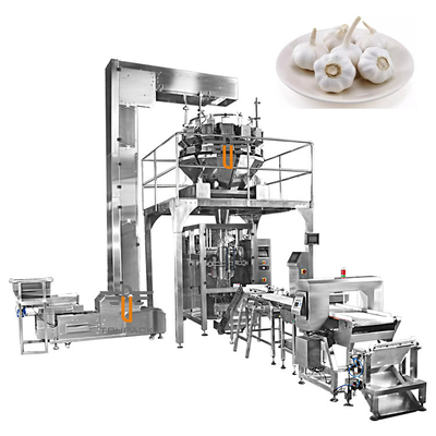 OEM Automatische Waage Tasche Bohnen Sprossen Koriander Kartoffel Knoblauch Baby Karotten Verpackungsmaschine