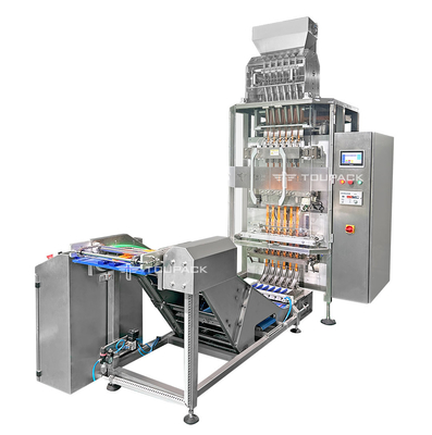 Hochgeschwindigkeits-VFFs Mehrspalten-Package-Checkweigersystem Mehrspur-Pulververpackungsmaschine