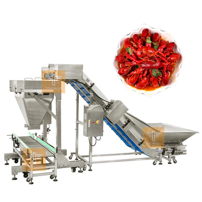 Krebsgewichtung Wiederholung der Inspektion System zur Beschaffung von Fisch und Meeresfrüchten Gewichtsumpacken System