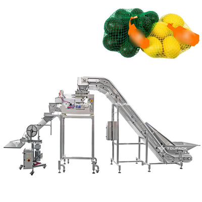 Semi-Auto Kartoffel Zwiebel Gemüse Verpackungsmaschine Net Mesh Tasche Verpackungsmaschine