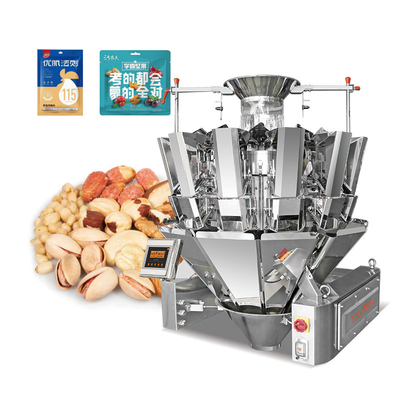 Automatische Kaffeebohnen Samen Granule Stehen Tasche vorgefertigte Tasche Doypack Füllung Multihead Gewichtung Verpackungsmaschine