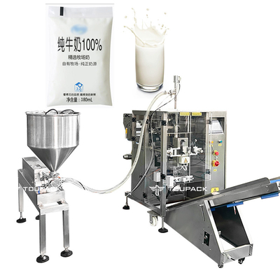Personalisierte professionelle Vierseitige Dichtungsbeutel Sägezahnbeutel Milchsaft Kleines Beutel Wasser Flüssigkeit Wiegen und Verpackungssystem