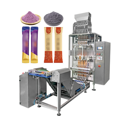 Automatische Verpackungsmaschine für mehrere Schichten Saucenbeutel Mehrkopf-Spalte-Check-Wagen-Stick-Verpackungsmaschine für mehrere Schichten