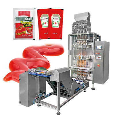 Automatische Pulversoße Flüssigsachet Stick Mehrspurige Füllmaschine Mehrspurige Verpackungsmaschine Mit Mehrspuriger Prüfschläger