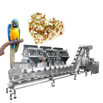 Automatische Papageienfutter-Verpackungsmaschine mit Mehrkopfwaage