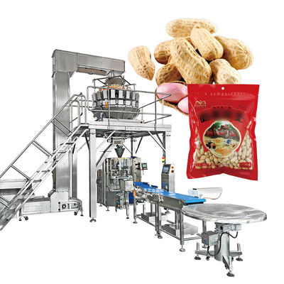 Automatische Pistazienpopcorn Maisflocken Rösten Erdnüsse Verpackungsmaschine Cashew Nüsse Mehrköpfige Waage Verpackungsmaschine