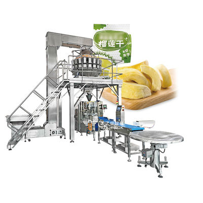 Hochwertige vertikale Wiege- und Abfüll-Verpackungsmaschine für getrocknete Datteln, getrocknete Bananen, Apfelscheiben, getrocknete Mango, Trockenfrüchte