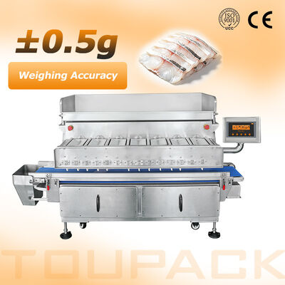 7-Kopf-Mehrkopfwaage mit Flip-Funktion für klebrige Meeresfrüchte und frische Produkte