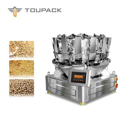 Haupt-Multihead Wäger-Getreide des Vertrags-PLC/MCU 10, Getreide und Maisflexteigwaren, Süßigkeit, Samen, Nuss, Keks-Verpackungsmaschine