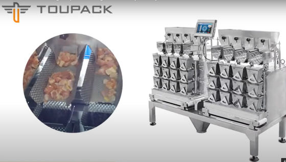 Hochgeschwindigkeitsverpackungsmaschine-linearer Wäger 85WPM SS304 für Schweinefleisch
