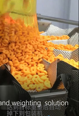 PLC stieß Snack-Food-Verpackmaschine-multi Hauptwäger luft