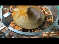 Frischgemachte Lebensmittel klebrig Hühnchenflügel und Hühnersteak Schrauben-Mehrköpfige Waage