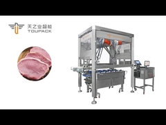 Delta-Roboter-Automatisches Beladesystem mit Mehrkopfwaage für Schweinekotelett-Steaks